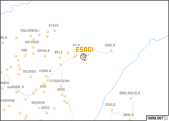 map of Esagi