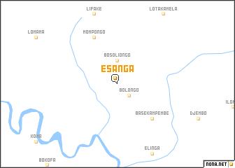 map of Esanga