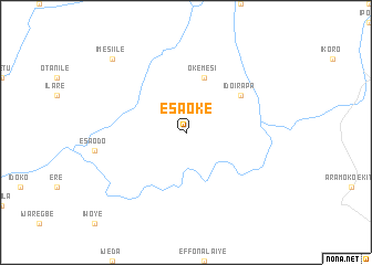 map of Esa Oke