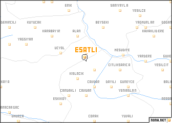 map of Esatlı