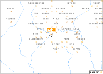 map of Esau