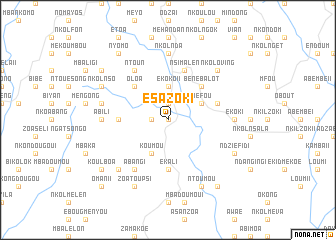 map of Esazok I