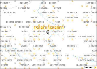 map of Esbachsgraben