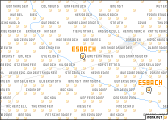 map of Esbach