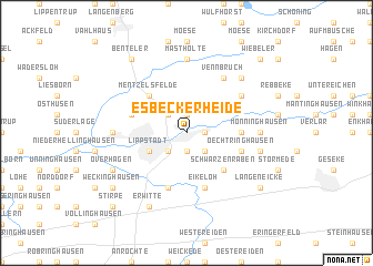 map of Esbecker Heide