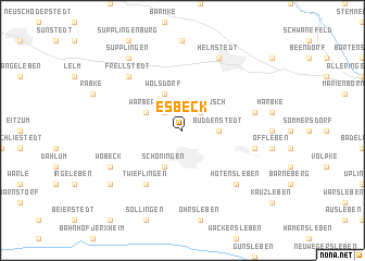 map of Esbeck