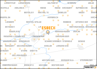 map of Esbeck