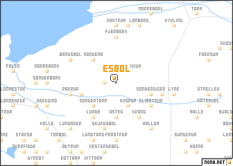 map of Esbøl