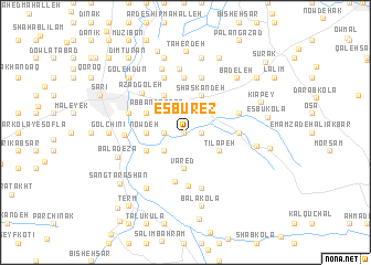 map of Esbūrez