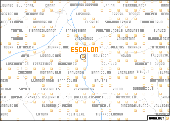 map of Escalón