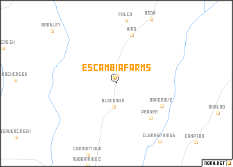 map of Escambia Farms