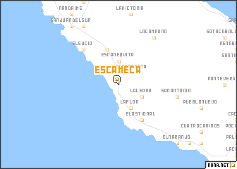 map of Escameca