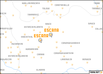 map of Escana