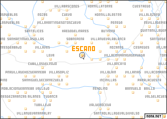 map of Escaño