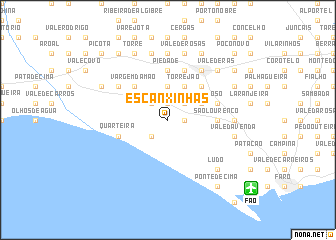 map of Escanxinhas