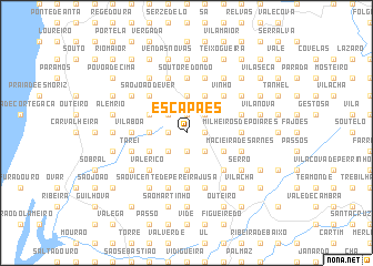 map of Escapães