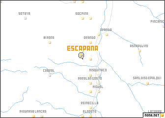 map of Escapana