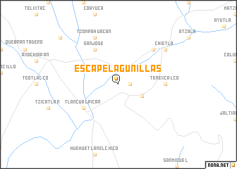 map of Escape Lagunillas