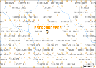 map of Escarbaderos