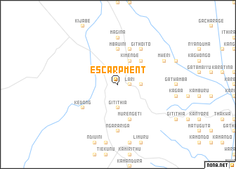 map of Escarpment