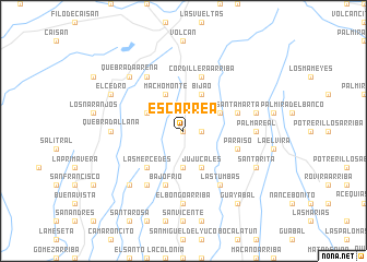 map of Escarrea