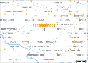 map of Escassefort