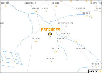 map of Escaudes