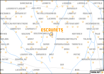 map of Escaunets