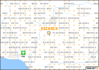 map of Eschach