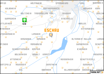 map of Eschau