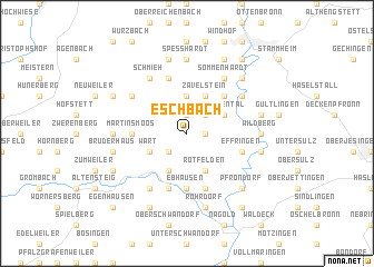 map of Eschbach
