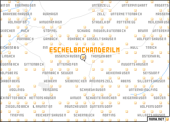 map of Eschelbach an der Ilm