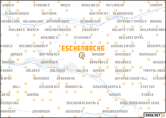 map of Eschenbäche