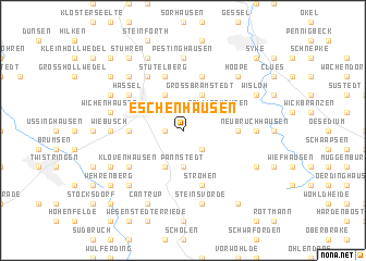 map of Eschenhausen