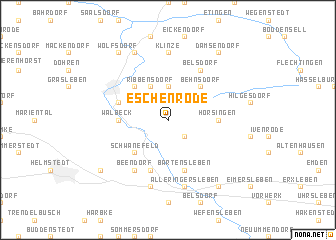 map of Eschenrode