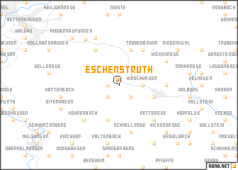 map of Eschenstruth