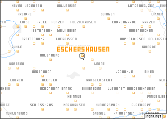 map of Eschershausen