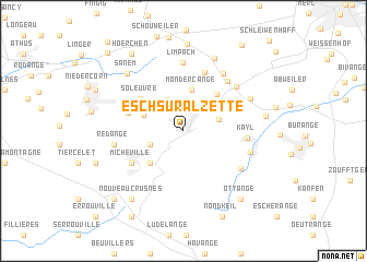 map of Esch-sur-Alzette