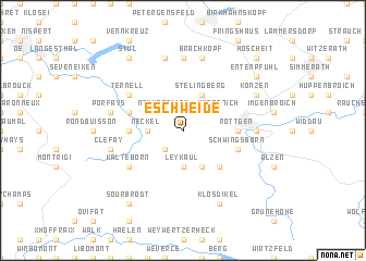map of Eschweide