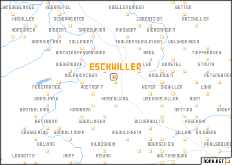 map of Eschwiller