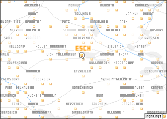 map of Esch