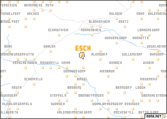 map of Esch