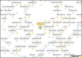 map of Esch