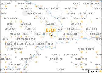 map of Esch