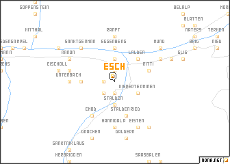 Locmap ESCH 7.6986667X46.1466667X8.0346667X46.3866667 