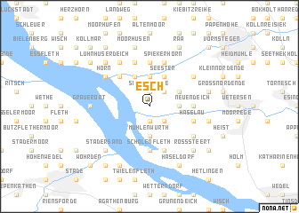 map of Esch