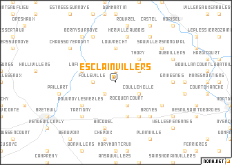 map of Esclainvillers