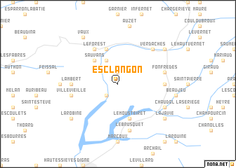 map of Esclangon