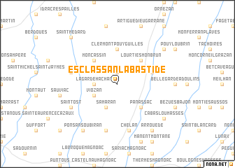 map of Esclassan-Labastide