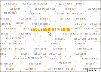 map of Escles-Saint-Pierre